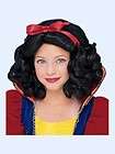Halloween Child Snow White Wig Girls 4 yrs. and up Dress up Black Wig 