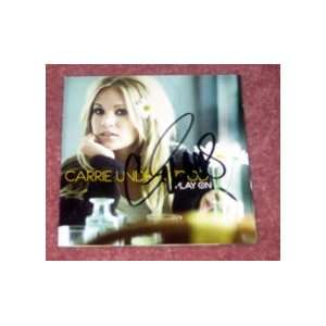 CARRIE UNDERWOOD autographed NEW Cd COVER 