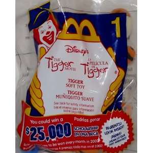 Disneys The Tigger Movie Tigger Soft Toy Happy Meal Toy 