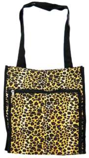 Leopard Print Black / Brown Ladies Fashion Tote Bag  