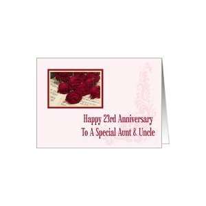  Aunt & Uncle 23rd Anniversary Card Card Health & Personal 