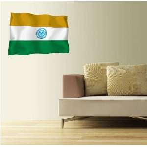  INDIA Flag Wall Decal Room Decor Sticker 25 x 18 Home 