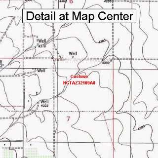  USGS Topographic Quadrangle Map   Cochise, Arizona (Folded 