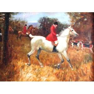 Impression / Landscape / Scenery, a Hunting Day, Handmade Oil Painting 