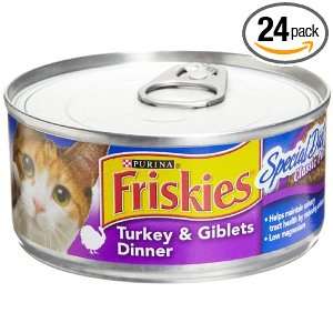 Friskies Cat Food Classic Pate, Special Diet Turkey & Giblets Dinner 