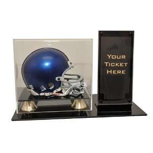  Carolina Panthers Mini Helmet and Ticket Display Case 
