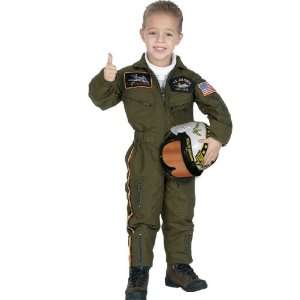  Super Deluxe Air Force Pilot Kids Costume Toys & Games