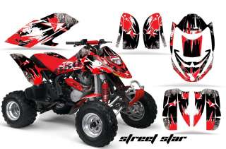   GRAPHIC DECAL KIT ATV CANAM BOMBARDIER DS650 DS 650 X STREET STAR RED