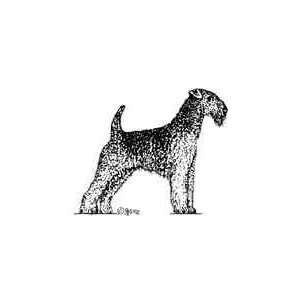  Airedale Terrier Rubber Stamp
