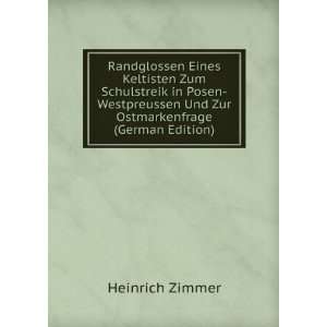   Westpreussen Und Zur Ostmarkenfrage (German Edition) Heinrich Zimmer