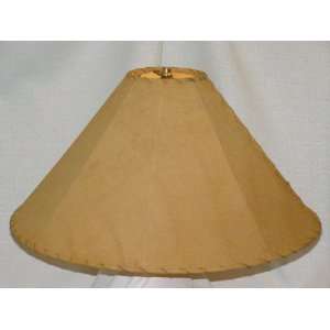  Rustic Leather Lamp Shade   22 Sand Pig Skin