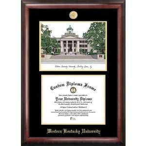 Western Kentucky University Gold Embossed Diploma Frame with Limited 