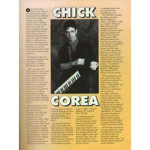  Chick Corea Original Tour Program 1991 SIGNED