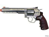 WG 6 CO2 400 FPS Airsoft Revolver Pistol Gun SILVER  