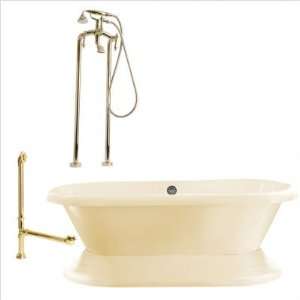 Giagni LW2 Wescott 72 Dual Tub with Floor Mount Faucet Faucet Finish 