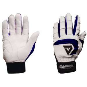  Akadema Professional Batting Gloves White/Navy Sports 