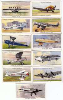 11 1935 Airplane Cards JUNKERS G 38 DE HAVILLAND +++  