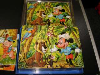 VINTAGE MICKEY MOUSE BLOCK PUZZLE MADE IN W. GERMANY  