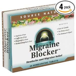  Source Naturals Migraine Blocker, 48 Tablets (Pack of 4 