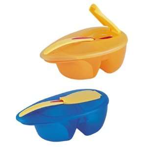    NEW Tommee Tippee Divided Bowl with Heat Sensor Spoon: Baby