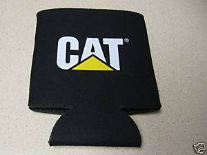 Cat logo Koozie Caterpillar can holder collapsible new  