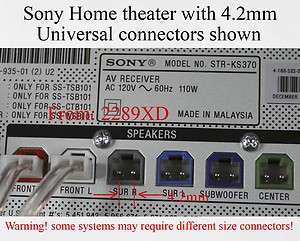 sony home theater speaker cable connectors 4,2 4.2mm  