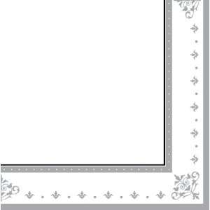  Silver Wedding Paper Luncheon Napkins Health & Personal 