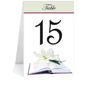  Wedding Table Number Cards   Our Bible #1 Thru #43 Office 
