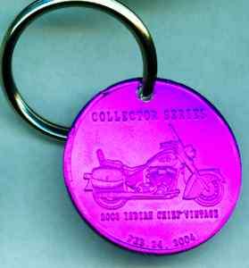 Indian Motorcycle Mardi Gras Doubloon Dabloon Keychain  