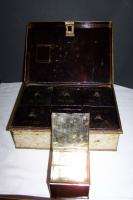 Antique Primitive Kraemer Tin Metal Travel Spice Box 1880  