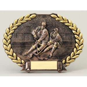    Ice Hockey Oval Plate Series Award Trophy: Sports & Outdoors