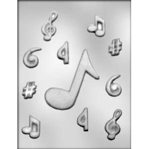 inch Music Notes Chocolate Candy Mold  