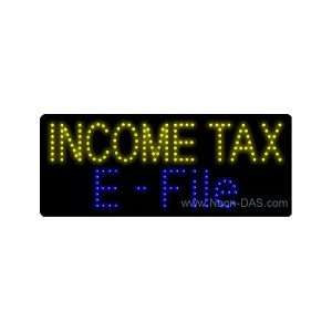 Income Tax E File Outdoor LED Sign 13 x 32  Sports 