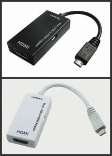 Micro USB MHL to HDMI Cable Adapter For HTC EVO 3D Flyer G14 Galaxy S2 