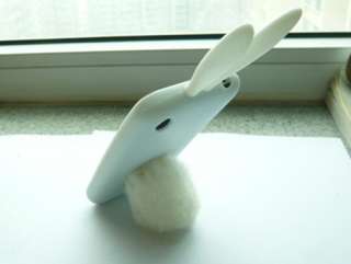 NEW White Color Bunny Rabbit Soft Silicone Case/Cover For iPhone 3G 