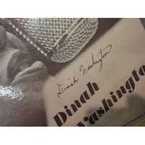  Washington, Dinah Dinah Jams 1954 LP Signed Autograph 
