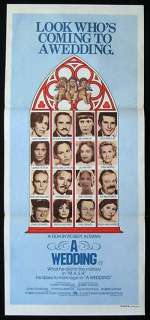 WEDDING 1978 Robert Altman Daybill Movie poster  