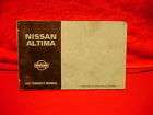 97 1997 Nissan Altima owners manual