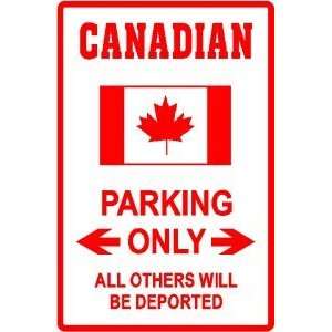  CANADIAN PARKING north country govern sign: Home & Kitchen