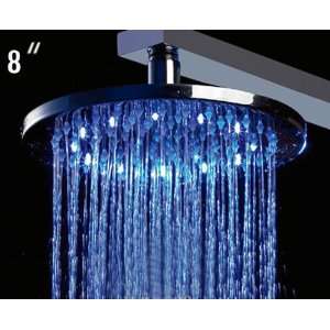  ALFI brand LED5002 8 Round Multi Color LED Rain Shower 