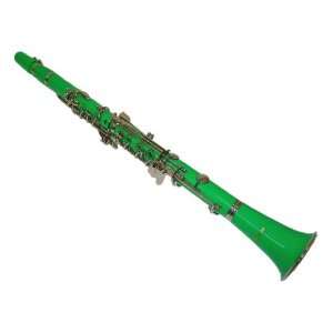  Merano B Flat Green Clarinet with Carrying Case;Mouth 