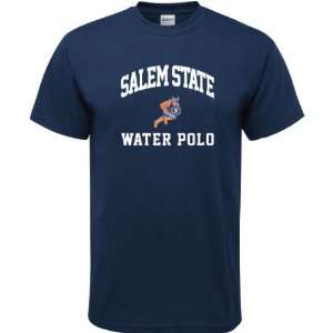    Salem State Vikings Navy Water Polo Arch T Shirt