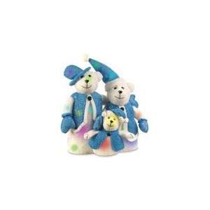  16 Cotton Blue Bear Family with 14 Color Changing LED 
