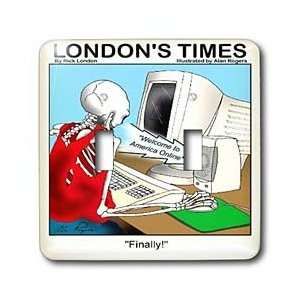  Londons Times Funny Computer Cartoons   WAITING FOR AMERICA ONLINE 