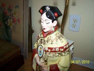 Vintage Oriental Asian Figural Woman Lamp JAPAN Kardos  