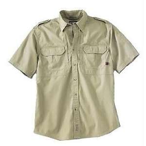  New   Woolrich Mens Short Slve Shirt Khaki XXL   44901 KH 