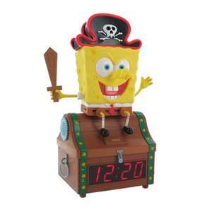  Nickelodeon SpongeBob Treasure Chest Clock Radio 