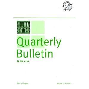 Quarterly Bulletin of the Bank of England   Option Qb  