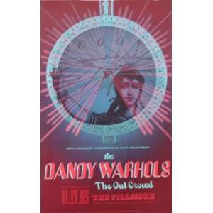  Dandy Warhols Fillmore Original Concert Poster F731