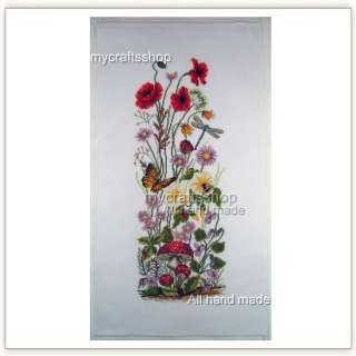 Flowers   PREORDER COMPLETED CROSS STITCH  